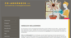 Desktop Screenshot of co-abhaengig.de